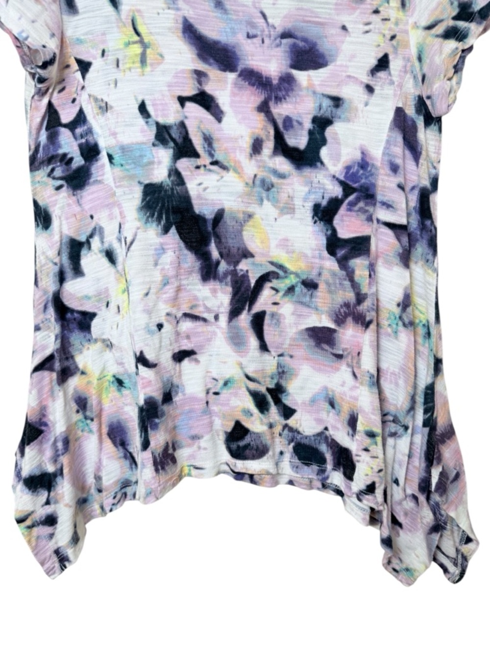 Cable & Gauge Small Lavender Floral Scoop Neck Tunic - Picture 3 of 5